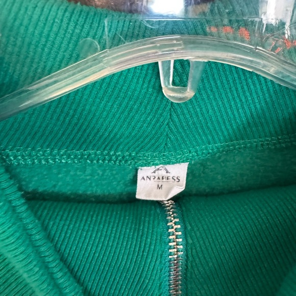 Anapau Green Zip-Up Hoodie - Picture 2 of 5